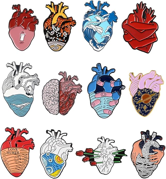 Pin Con Forma De Corazon