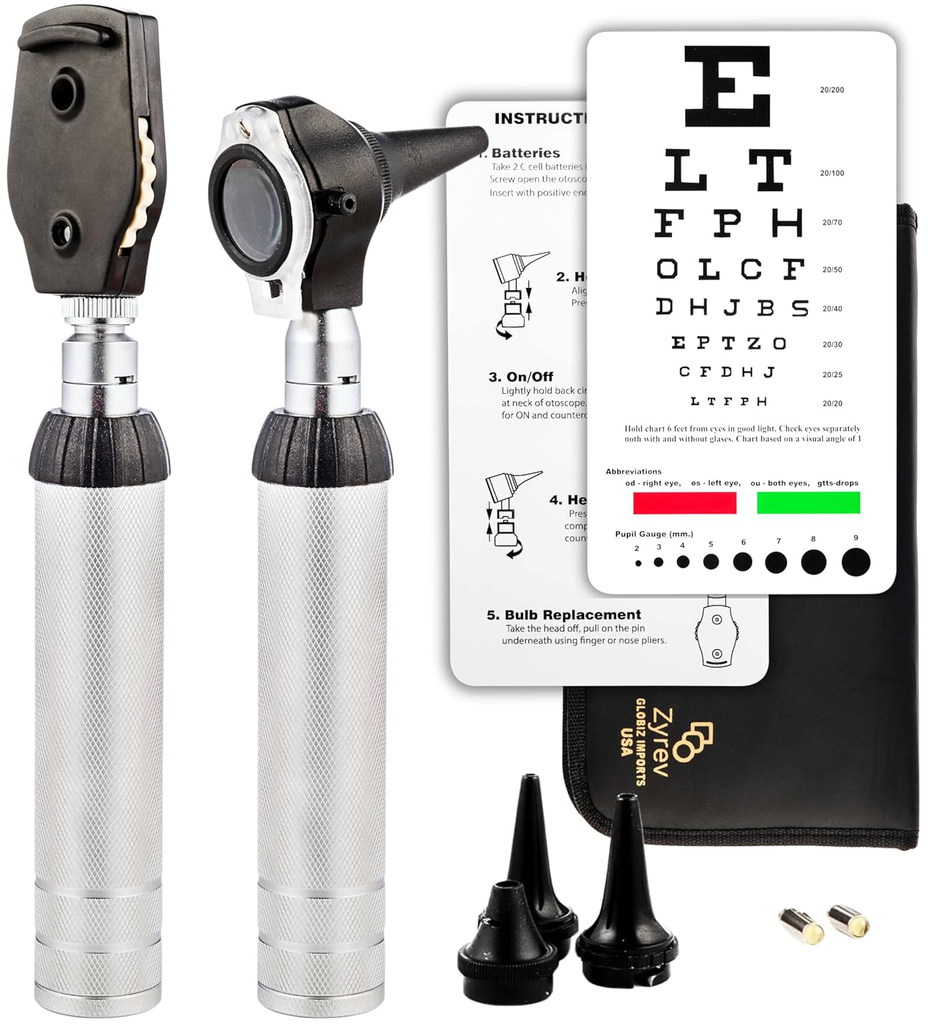 Kit de diagnóstico Otoscopio 2 en 1